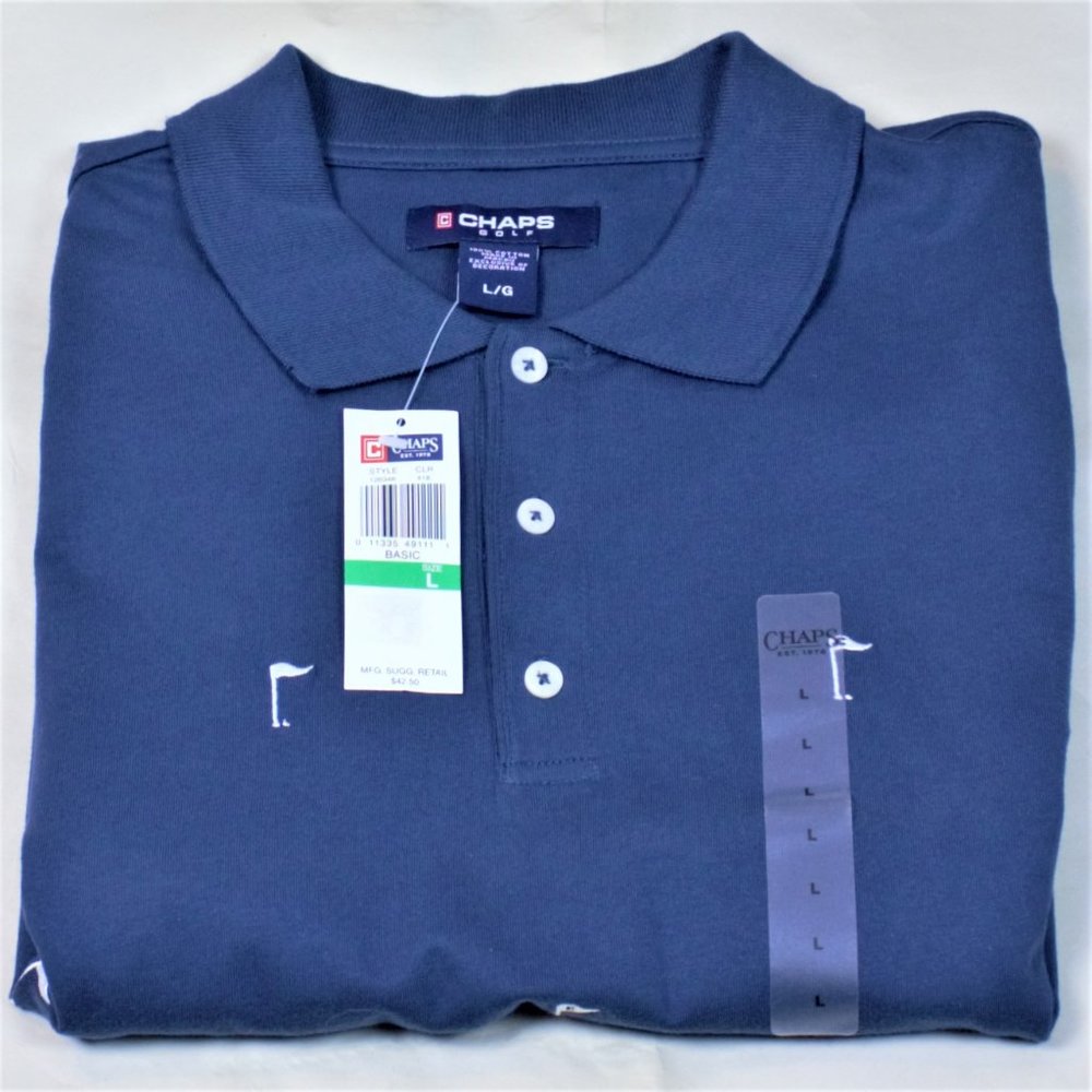 Chaps New Men’s L/G Designer Golf Shirt